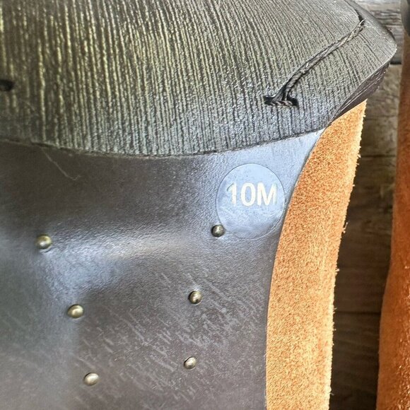 Antonio Melani Ankle Boots Women's Size 10M Heel‎ Tan Suede Leather Studded - Picture 9 of 11